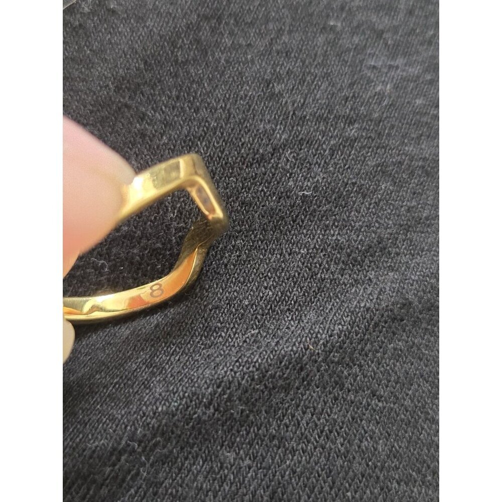 Touchstone Crystal By Swarovski Color wave Rings R2500 stack sz 8 - Picture 5 of 6